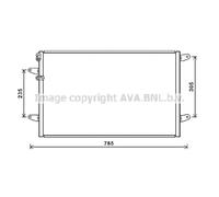 Condensador, aire acondicionado AVA COOLING VN5379 AVA