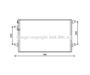 Condensador, aire acondicionado AVA COOLING VN5379 AVA