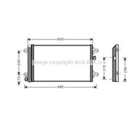 Condensador, aire acondicionado AVA COOLING VNA5183D AVA