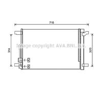 Condensador, aire acondicionado AVA COOLING VNA5335D