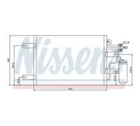 NISSENS 94882 Condensador, aire acondicionado