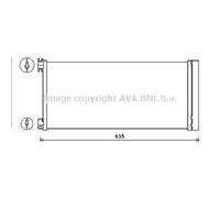 Condensador del aire acondicionado R 134 a RTA5626D AVA QUALITY COOLING