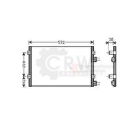 Condensador Aire Acondicionado Condensador Aire para Chrysler PT Cruiser PT
