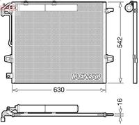 Condensador, aire acondicionado DENSO DCN17057 para CLASE M (W164) 3 2010-2011