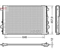 Condensador, aire acondicionado DENSO DCN17059 para CLASE A (W176) 2 2013-2018