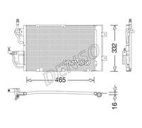 Condensador, aire acondicionado DENSO DCN20037