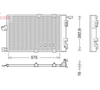 DENSO DCN20038 Condensador, aire acondicionado