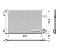 Condensador, aire acondicionado DENSO DCN32028