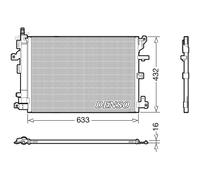 Condensador del aire acondicionado R 134 a DCN33012 DENSO para VOLVO XC90 I