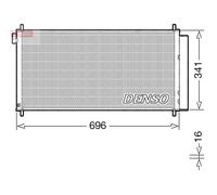 DENSO DCN50121 Condensador, aire acondicionado