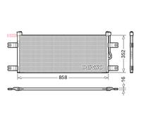 Condensador, aire acondicionado DENSO DCN99069