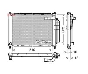 Condensador, aire acondicionado DENSO DRM46101