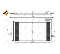 Condensador, aire acondicionado EASY FIT NRF 350029
