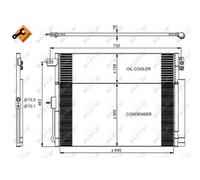 Condensador, aire acondicionado EASY FIT NRF 350038