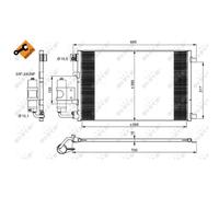 Condensador, aire acondicionado EASY FIT NRF 350042