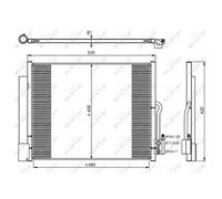 Condensador, aire acondicionado EASY FIT NRF 350053