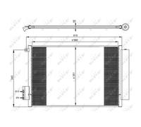 Condensador, aire acondicionado EASY FIT NRF 350065