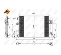 Condensador, aire acondicionado EASY FIT NRF 350210