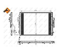 Condensador, aire acondicionado EASY FIT NRF 350218
