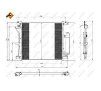 Condensador, aire acondicionado EASY FIT NRF 350226