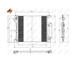 Condensador, aire acondicionado EASY FIT NRF 350226