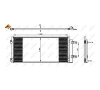 Condensador, aire acondicionado EASY FIT NRF 350338