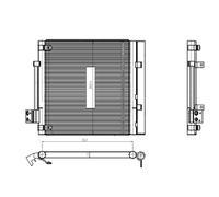 Condensador, aire acondicionado EASY FIT NRF 350448