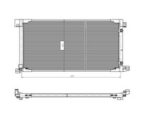 Condensador, aire acondicionado EASY FIT NRF 350449
