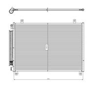 Condensador, aire acondicionado EASY FIT NRF 350461