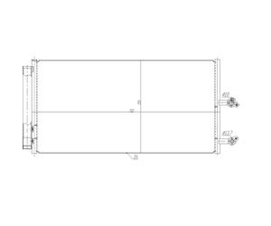 Condensador, aire acondicionado EASY FIT NRF 350470