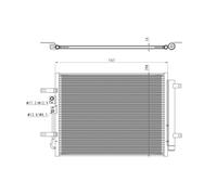 NRF 350471 Condensador, aire acondicionado
