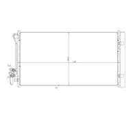 Condensador, aire acondicionado EASY FIT NRF 350479