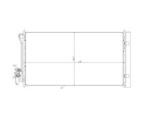 Condensador, aire acondicionado EASY FIT NRF 350479