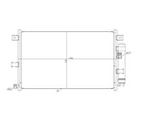 Condensador, aire acondicionado EASY FIT NRF 350481