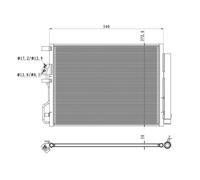NRF 350501 Condensador, aire acondicionado