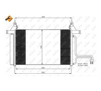 Condensador del aire acondicionado 35495 NRF para FIAT STILO STILO Multi Wagon