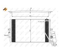 Condensador, aire acondicionado EASY FIT NRF 35558
