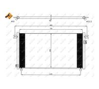 Condensador, aire acondicionado EASY FIT NRF 35574