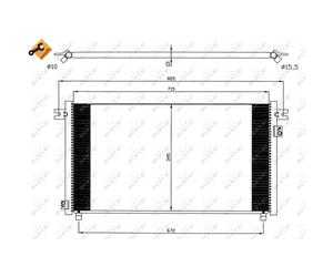 Condensador, aire acondicionado EASY FIT NRF 35574