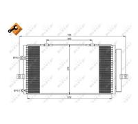 Condensador, aire acondicionado EASY FIT NRF 35659