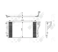 Condensador, aire acondicionado EASY FIT NRF 35980