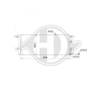 Condensador Aire Acondicionado Enfriador De Aire 337x678 Para Audi A4 8W2 B9