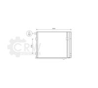 Condensador Aire Acondicionado Enfriador De Aire ( MN5072D ) 540x478x16 Aluminio