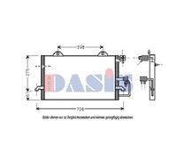 AKS DASIS 482060N Condensador, aire acondicionado