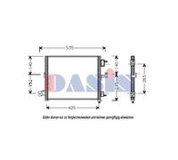 AKS DASIS Condensador Aire Acondicionado Enfriador De Clima Para Hyundai Atos MX