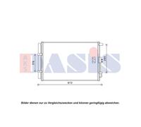 AKS DASIS Aire más Fresco Del Acondicionado Condensador para Kia Soul Am 1.6 GDI
