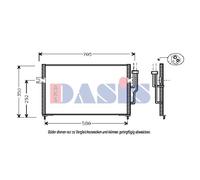 Condensador Aire Acondicionado Enfriador De Aire Para Mitsubishi Space Star DG_A