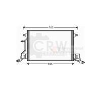 Condensador Aire Acondicionado Enfriador De Clima Para Audi A6 Avant 4B C5