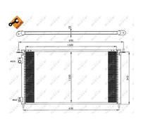 Condensador Aire Acondicionado Enfriador de para Honda Civic VII Hatchback Eu EP