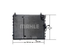 Condensador, aire acondicionado MAHLE AC 150 000S
